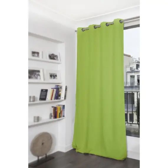 Rideau thermique occultant vert 140×260