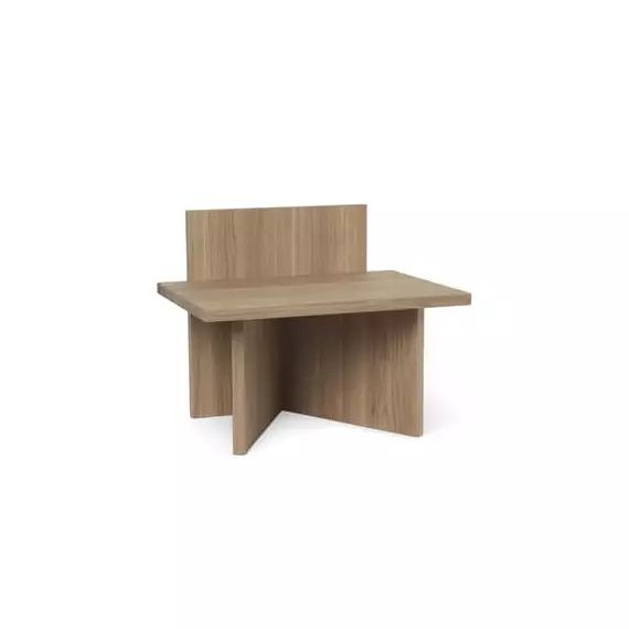 Tabouret Oblique en Bois, Chêne massif – Couleur Bois naturel – 40 x 44.81 x 33 cm – Designer Trine Andersen