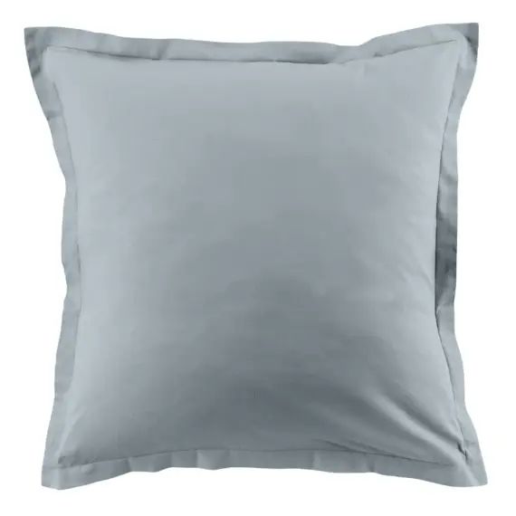 Taie d&rsquo;oreiller coton bleu 63×63 cm