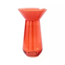 Vase Neck en Verre – Couleur Orange – 40.41 x 40.41 x 45 cm
