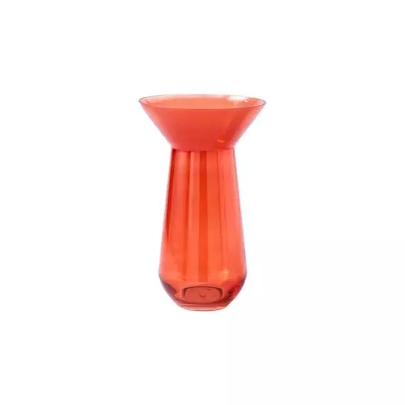 Vase Neck en Verre – Couleur Orange – 40.41 x 40.41 x 45 cm