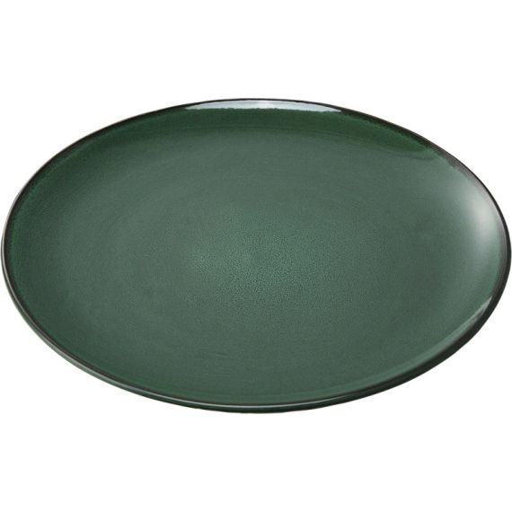 Assiette plate porcelaine verte Ø 260 mm