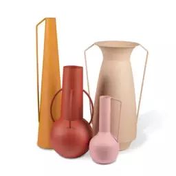 Vase Roman en Métal, finition sablée mate – Couleur Multicolore – 25 x 51.68 x 25 cm – Designer MODO architettura + design