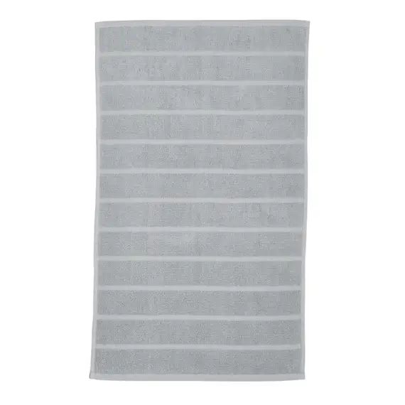 Tapis de bain uni en coton gris 50×80