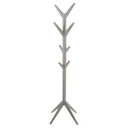 Porte-manteau sur 4 pieds en mdf avec 8 accroches gris