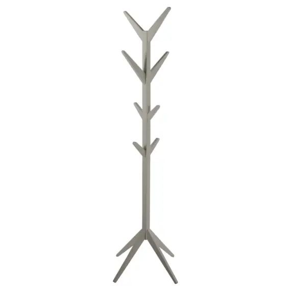 Porte-manteau sur 4 pieds en mdf avec 8 accroches gris