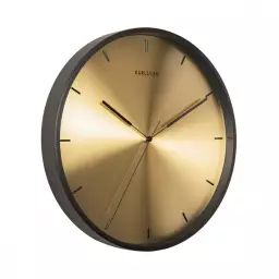 Horloge brillante cuivrée diam 40cm