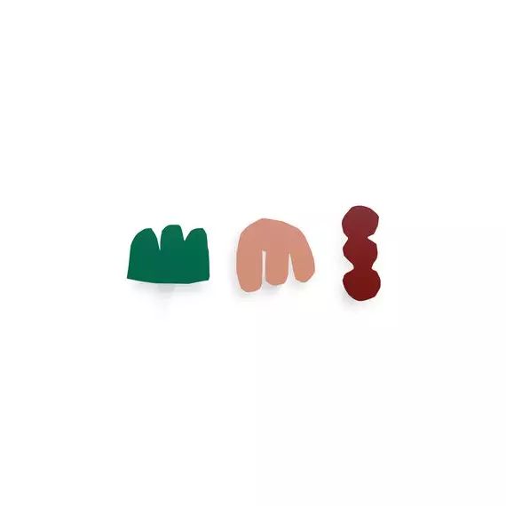 Patère Enri en Métal, Acier laqué – Couleur Multicolore – 20.9 x 28.85 x 14.8 cm – Designer Noël Stéphanie