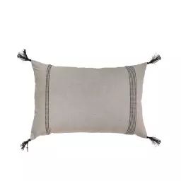 Housse de coussin coton  60×40 taupe