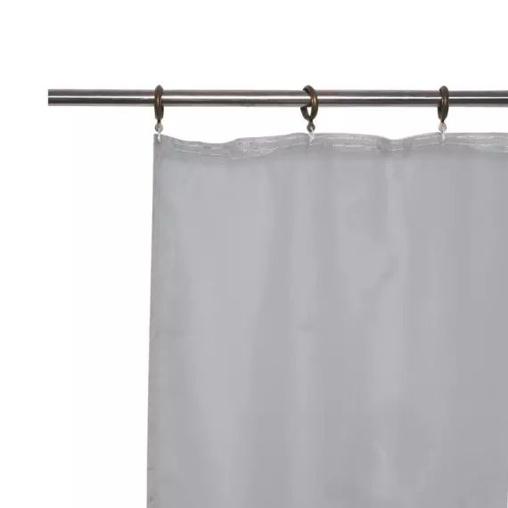 Voilage tamisant, Polyone gris l.140 x H.280 cm INSPIRE