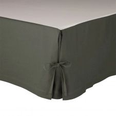 Cache sommier Lin Anthracite 90 x 190 cm