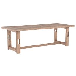 Table à manger rectangulaire 240 cm en bois 10 personnes