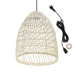 Suspension extérieur Rotin Beige D40CM