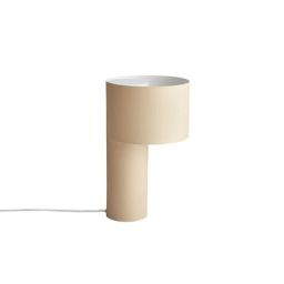 Lampe de table Tangent en Métal, Acier laqué – Couleur Beige – 28.85 x 28.85 x 34 cm – Designer Frederik Kurzweg