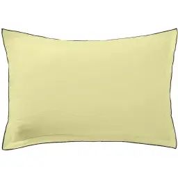 Taie d&rsquo;oreiller lin lave jaune 50×70 cm