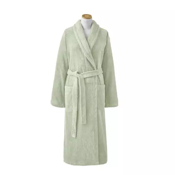 Peignoir de bain en coton sauge M