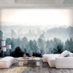 Papier peint panoramique paysages winter forest 100×70 cm
