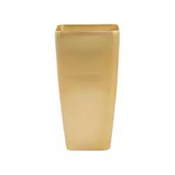 Cache-pot d&rsquo;extérieur en pierre doré H76