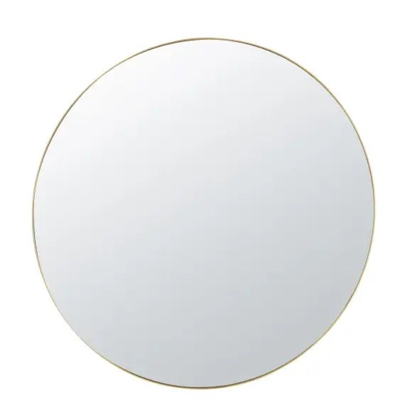 Miroir biseauté en métal doré moderne D120
