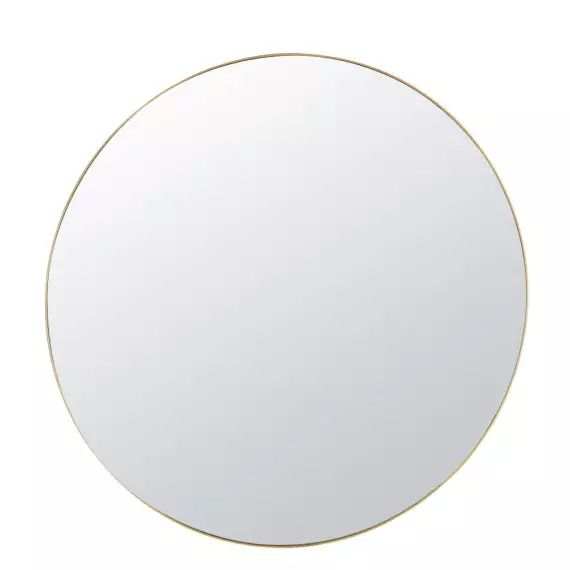 Miroir biseauté en métal doré moderne D120