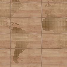 Papier peint panoramique PANORAMA map vinyl châtaignier intissé l.424 x H.280 cm