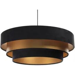 Suspension Tissu Noir 60x60x25 cm