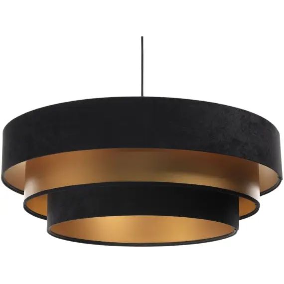 Suspension Tissu Noir 60x60x25 cm