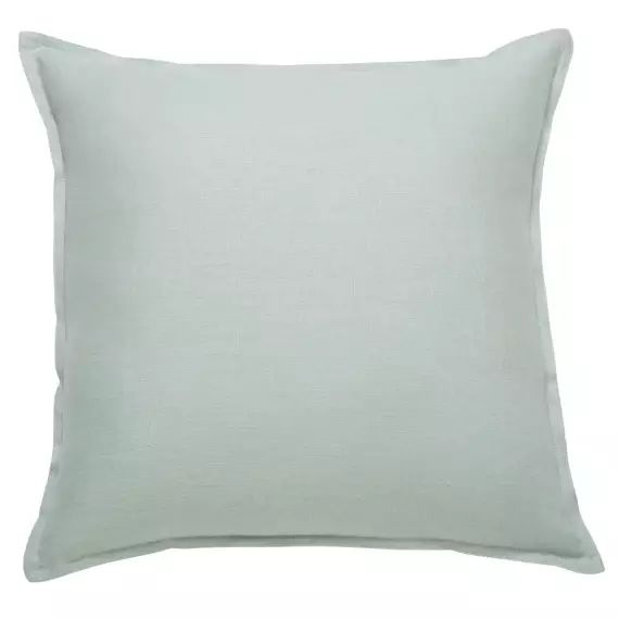 Coussin en lin lavé vert d’eau 45×45, OEKO-TEX®