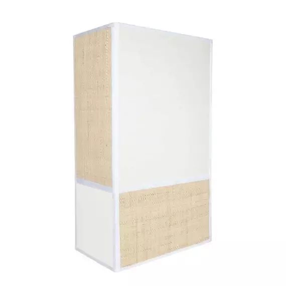 CELESTE-Applique Sans Système Électrique Toile/Rabane H36cm