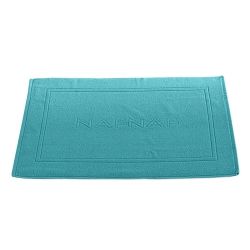 Tapis de bain 750gr/m2 en coton turquoise 50×80