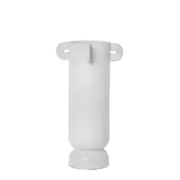 Vase Vases en Céramique, Grès émaillé – Couleur Blanc – 24.99 x 24.99 x 31 cm