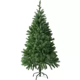 Sapin de Noël artificiel avec support métallique  vert