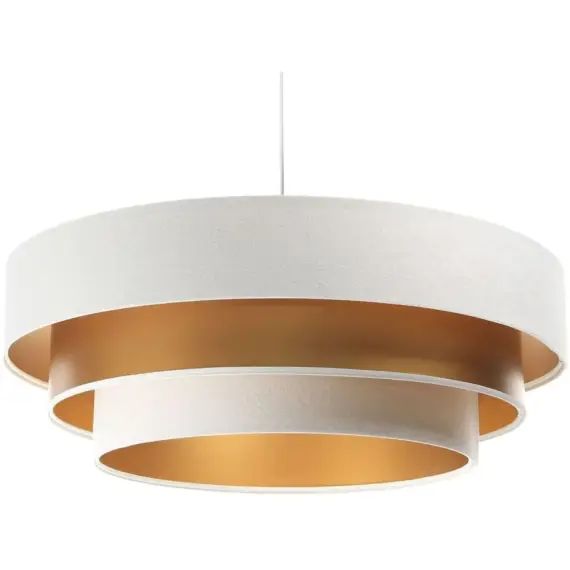 Suspension Tissu Blanc 60x60x25 cm