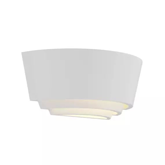 Applique Murale en Plâtre / Terre Cuite Blanc