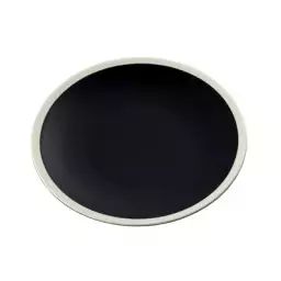 Assiette creuse Sicilia en Céramique, Céramique émaillée – Couleur Noir – 20.8 x 20.8 x 20.8 cm – Designer Sarah Lavoine