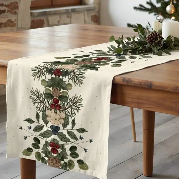 Chemin de table 100% coton multicolor 140×45 cm