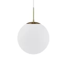 Suspension en laiton élégant et minimaliste avec sphère Ø35cm