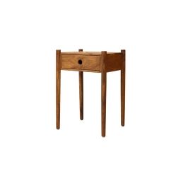 Table de chevet épurée en bois de manguier 1 tiroir – 63x38x45cm