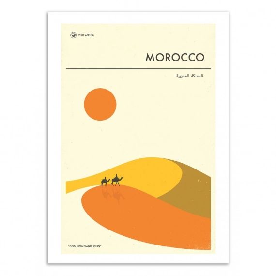 MOROCCO TRAVEL POSTER –  Affiche d’art 50 x 70 cm