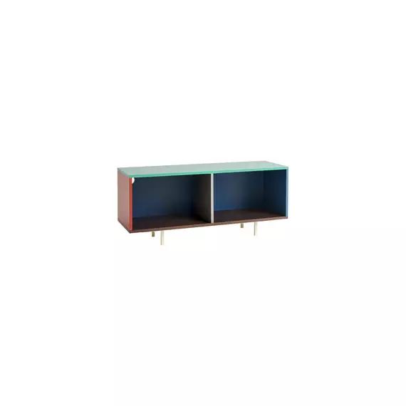 Buffet bas Colour Cabinet en Bois, Panneau en fibres de bois – Couleur Multicolore – 120 x 39 x 51 cm – Designer Muller Van Severen