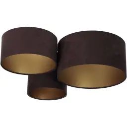 Plafonnier Tissu Marron