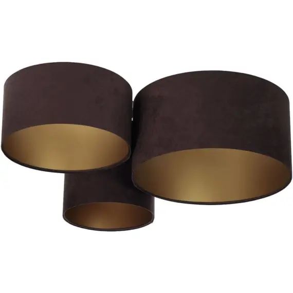 Plafonnier Tissu Marron