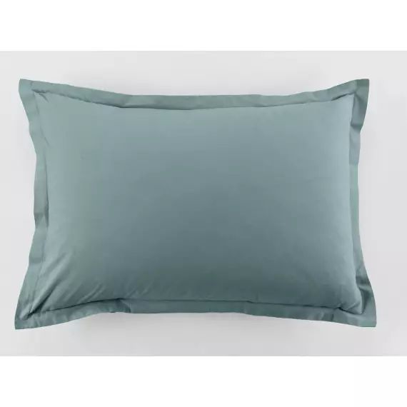 Taie d&rsquo;oreiller coton bleu 50×70 cm