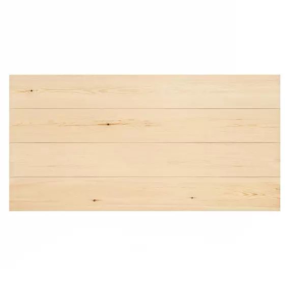 Tête de lit lames horizontales en bois couleur naturelle 160x80cm
