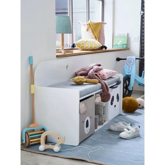 Banquette LIGNE SIRIUS blanc/gris