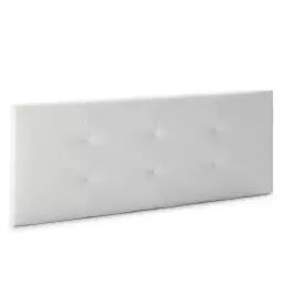 Tête de lit 140×60 cm blanc, cuir synthétique