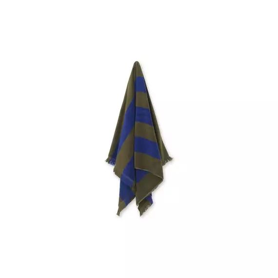 Serviette de bain Bain en Tissu, Coton biologique – Couleur Bleu – 19.83 x 19.83 x 19.83 cm