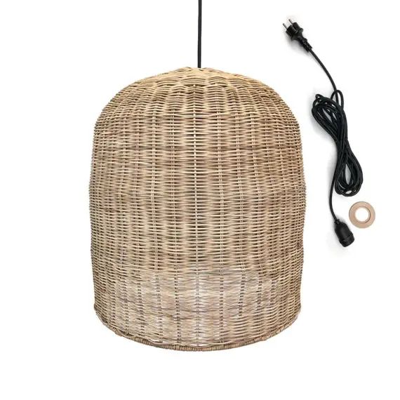 Suspension extérieur Rotin Beige D40CM