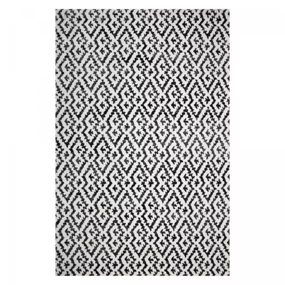 Tapis extérieur noir 150×220