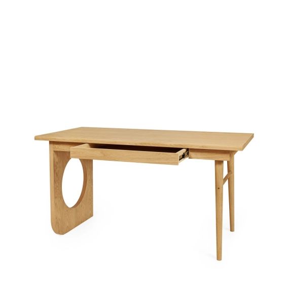 Bau – Bureau design en bois 1 tiroir – Couleur – Bois clair